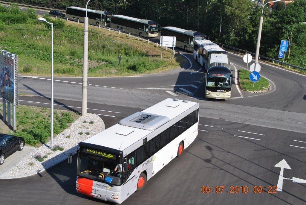 Einrücken Postbus bei MVG Kapfenberg